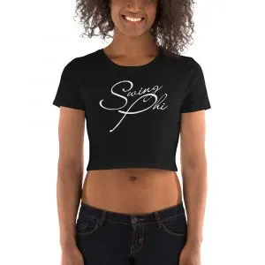 Swing Phi Script –Petite Crop Tee